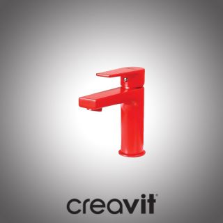 Creavit Sharp Kırmızı Lavabo Bataryası Armatürü Sr1500k