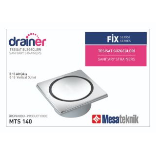 Mesa Teknik Fix Serisi 15 cm Paslanmaz Kapaklı (Teras Süzgeci) MTS 140 