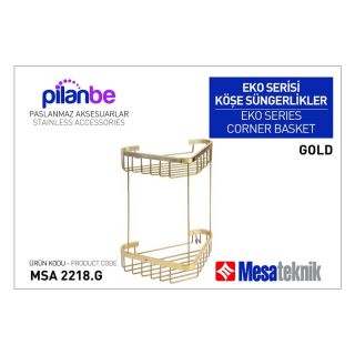 Mesa Teknik İkili Köşe Süngerlik 18*18 Gold Kaplama