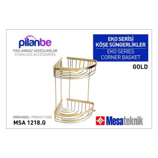 Mesa Teknik İkili Oval Süngerlik 18*18 Gold Kaplama