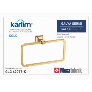 Mesa Teknik Karlim Galya Kare Havluluklı Gold