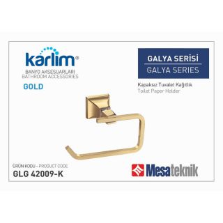 Mesa Teknik Karlim Galya Tuvalet Kağıtlık Kapaksız Gold