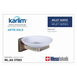 Mesa Teknik Karlim Milet Sabunluk Antik Gold