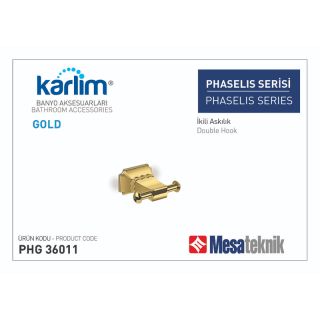 Mesa Teknik Karlim Phaselis İkili Askılık Gold (Altın)