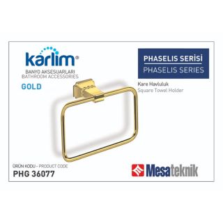 Mesa Teknik Karlim Phaselis Kare Havluluk Gold (Altın)