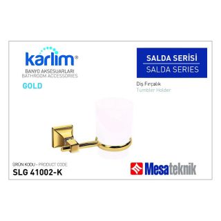 Mesa Teknik Karlim Salda Diş Fırçalık Gold (Altın)