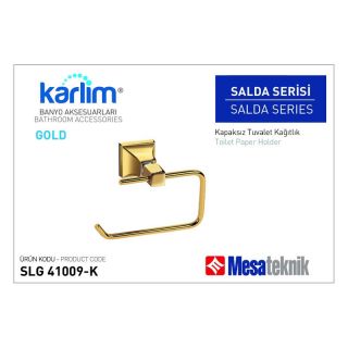 Mesa Teknik Karlim Salda Tuvalet Kağıtlık Kapaksız Gold (Altın)