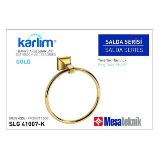 Mesa Teknik Karlim Salda Yuvarlak Havluluk Gold (Altın)