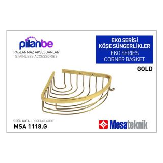 Mesa Teknik Tekli Oval Süngerlik 18*18 Gold Kaplama