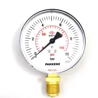 Pakkens Alttan Bağlantılı Manometre 63 mm 1/4